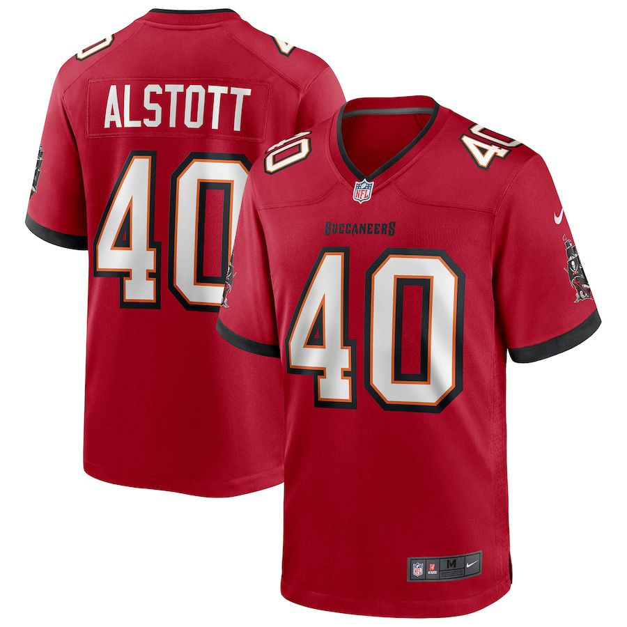 Men Tampa Bay Buccaneers #40 Mike Alstott Nike Red Retired Player Game NFL Jersey